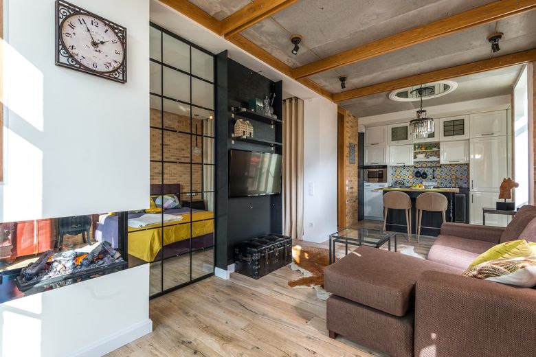 Какие инженерные решения нужны для зонирования open-space синим цветом?